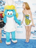 Katy Perry smurfs premiere