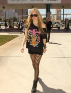 Avril Lavigne stockings