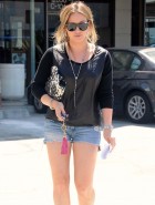 Hilary Duff  leggy in shorts