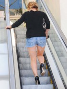 Hilary Duff  leggy in shorts