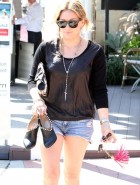 Hilary Duff  leggy in shorts