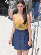 Jessica Lowndes 90210 set