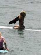 Lady Gaga bikini surfing