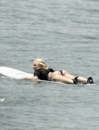 Lady Gaga bikini surfing