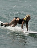 Lady Gaga bikini surfing