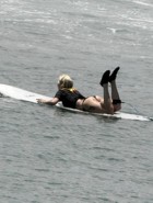 Lady Gaga bikini surfing