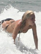 Lady Gaga bikini surfing