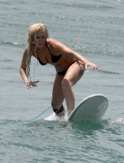 Lady Gaga bikini surfing