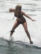 Lady Gaga bikini surfing