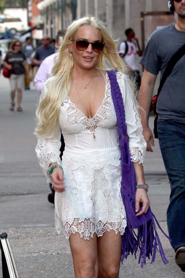 Lindsay Lohan cleavage white Lindsay Lohan cleavage white