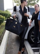 Kim Kardashian leather booty