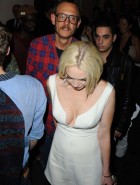 Lindsay Lohan upskirt cleavage