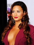 Demi Lovato braless cleavage