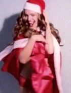 Kelly Brook xmas striptease