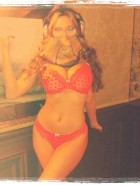 Kelly Brook xmas striptease