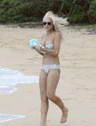 Lindsay Lohan bikini nipple slip