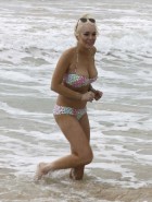 Lindsay Lohan bikini nipple slip