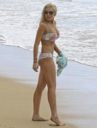 Lindsay Lohan bikini nipple slip