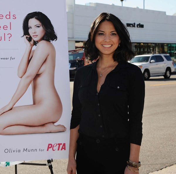Olivia Munn nude for PETA
