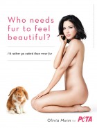 Olivia Munn nude for PETA