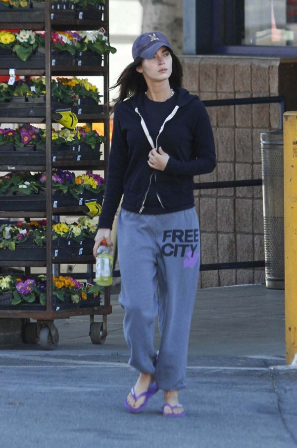 Megan Fox sweats Megan Fox sweats