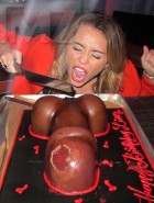 Miley Cyrus licking black penis