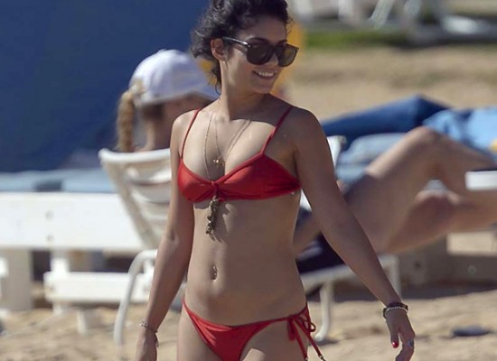 Vanessa Hudgens red bikini