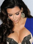 Kim Kardashian cleavage busty