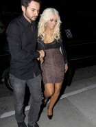 Christina Aguilera drunk cleavage