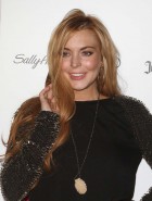 Lindsay Lohan leggy