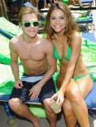 Maria Menounos green bikini