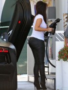 Kim Kardashian leather