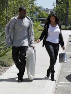 Kim Kardashian leather