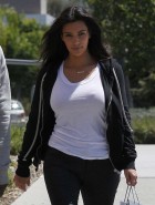 Kim Kardashian leather