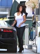 Kim Kardashian leather