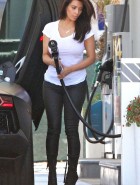 Kim Kardashian leather
