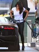 Kim Kardashian leather