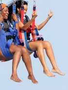 Rihanna parasailing