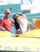 Rihanna parasailing