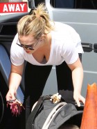 Hilary Duff downblouse