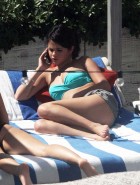 Selena Gomez blue bikini