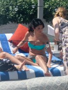 Selena Gomez blue bikini