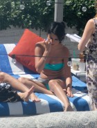 Selena Gomez blue bikini