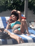 Selena Gomez blue bikini