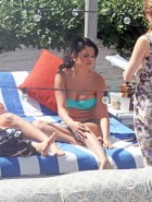 Selena Gomez blue bikini