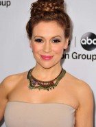 Alyssa Milano tight dress