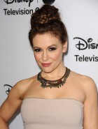 Alyssa Milano tight dress
