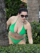 Kelly Brook poolside