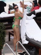 Kelly Brook poolside