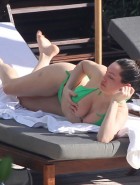 Kelly Brook poolside